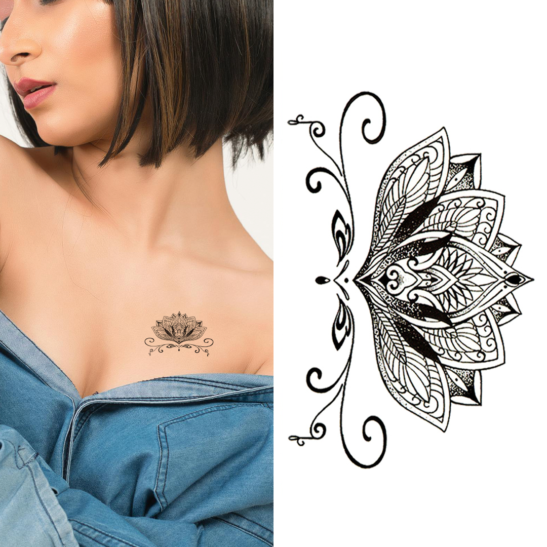 Flower Mandala - Temporary Tattoo