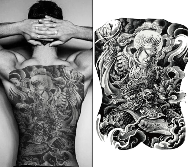(Full Back) The Prince - Temporary Tattoo