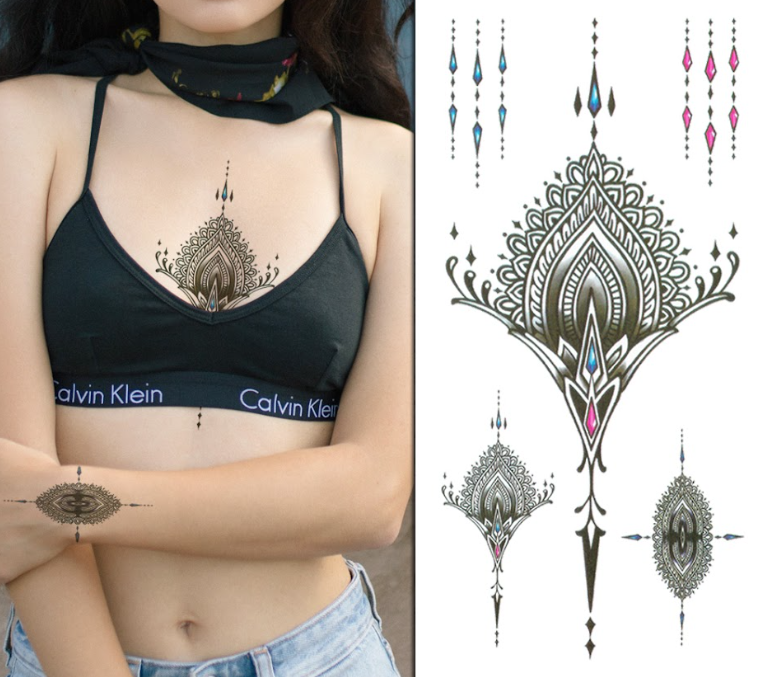 Mixed Elegant Mandala Pack - Temporary Tattoo
