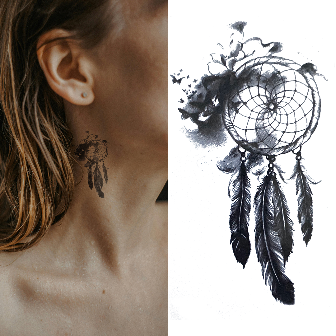 Elegant Dreamcatcher - Temporary Tattoo