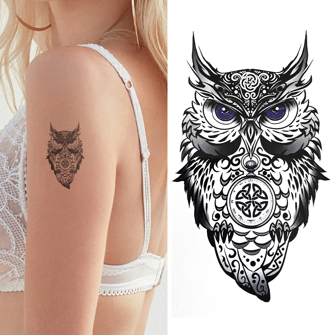 The Owl - Temporary Tattoo