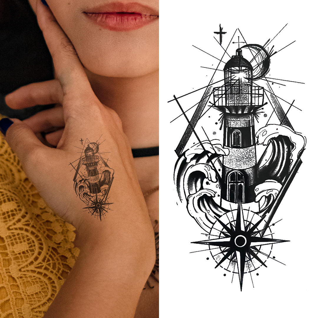 The Lighthouse - Temporary Tattoo