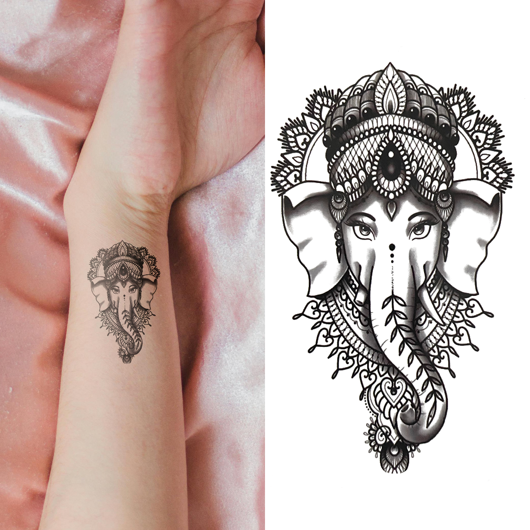 Elephant Lady - Temporary Tattoo