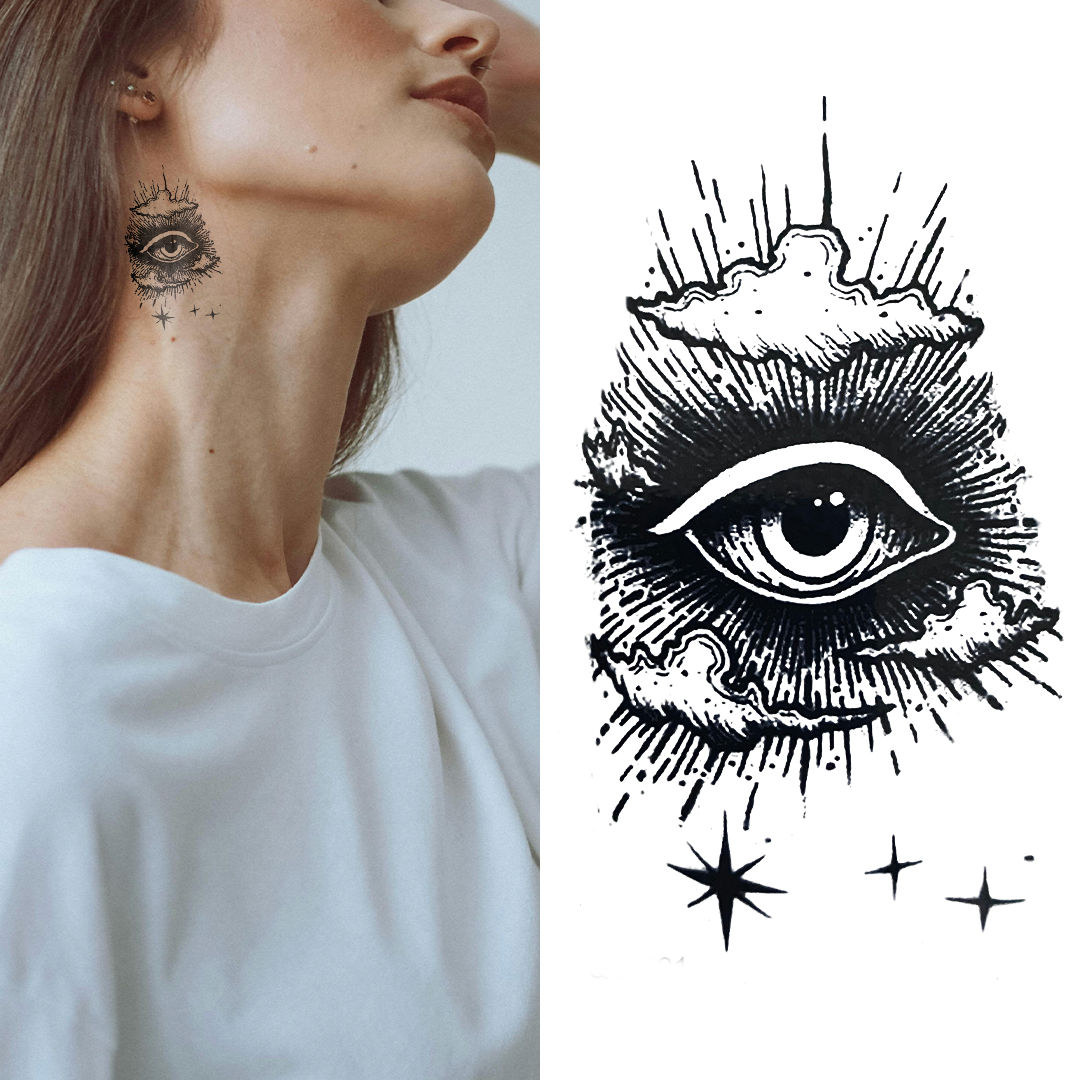 Clouds Eye - Temporary Tattoo