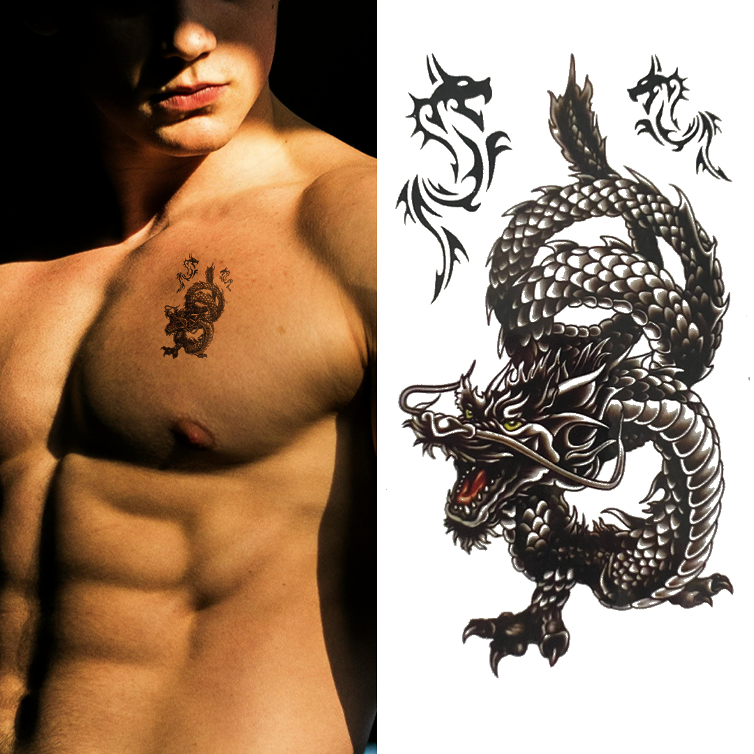 Dragon Classic Serpent - Temporary Tattoo