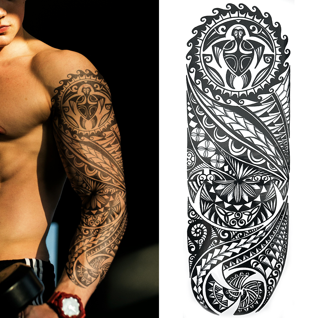 (Full Sleeve) Celtic v3 - Temporary Tattoo