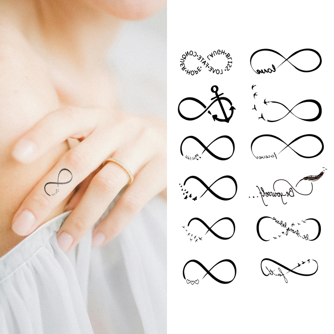 Mixed Infinity - Temporary Tattoo