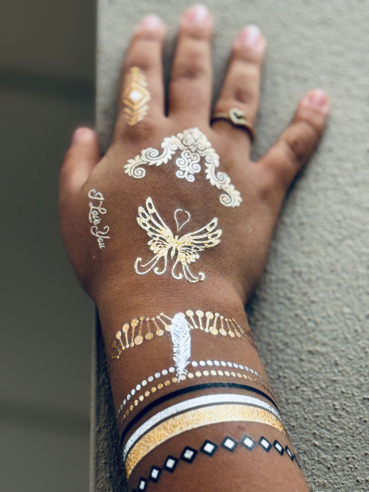 Goddess Astraea - Temporary Tattoo Pack