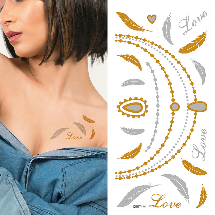 Goddess Lakshmi - Temporary Tattoo Pack