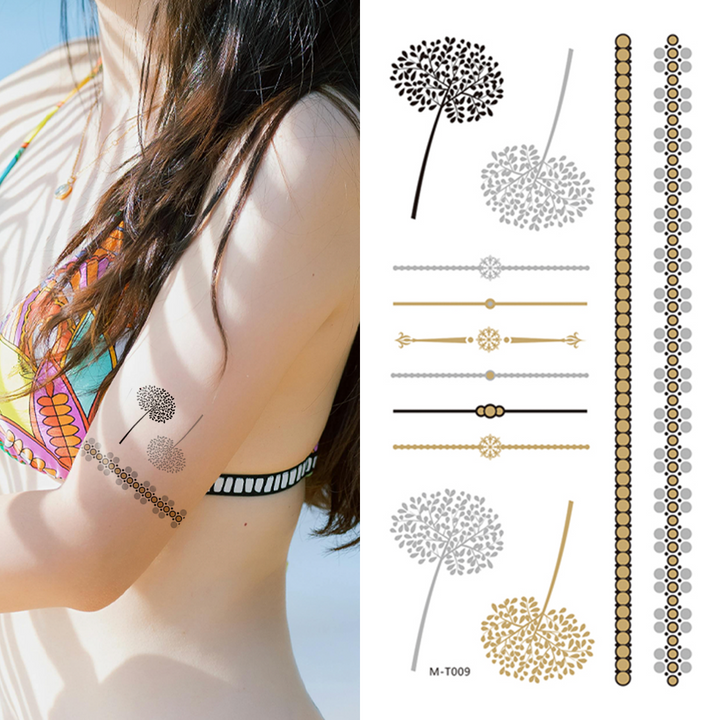 Goddess Saraswati - Temporary Tattoo Pack