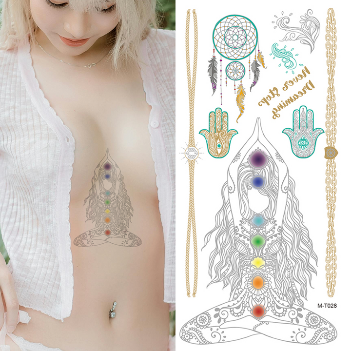 Goddess Neith - Temporary Tattoo Pack
