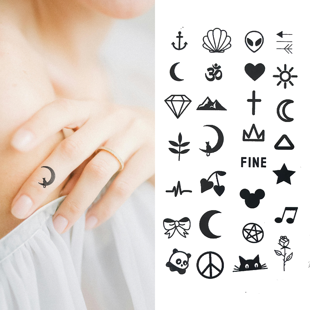 Mixed Random - Temporary Tattoo