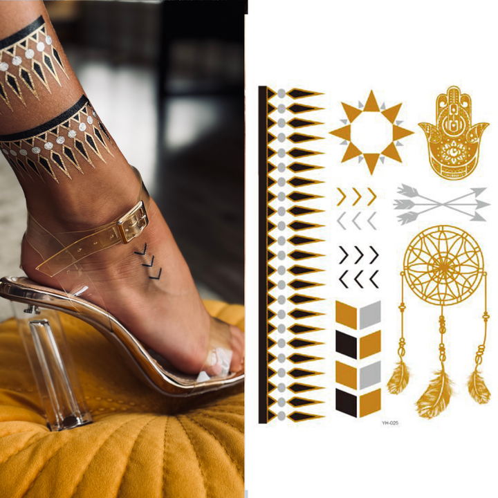Goddess Aglaea - Temporary Tattoo Pack