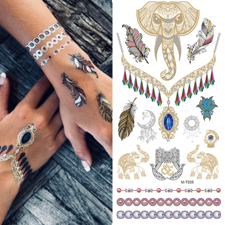 Goddess Ceres - Temporary Tattoo Pack