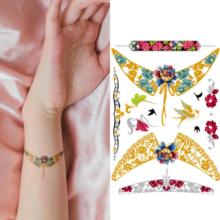 Goddess Coyolxauhqui - Temporary Tattoo Pack