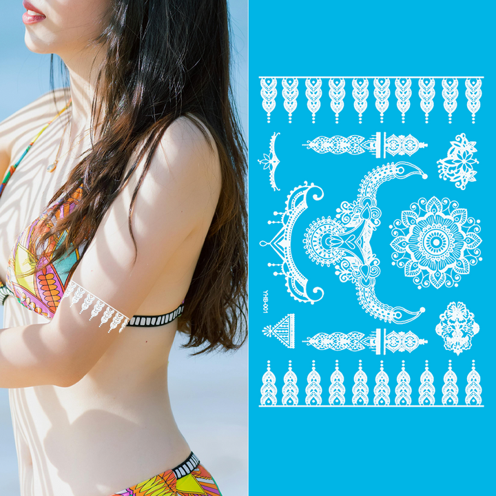 Ivory Serene - Temporary Tattoo Pack