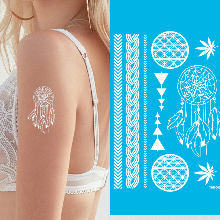 Ivory Mandala - Body Art Tattoo Collection