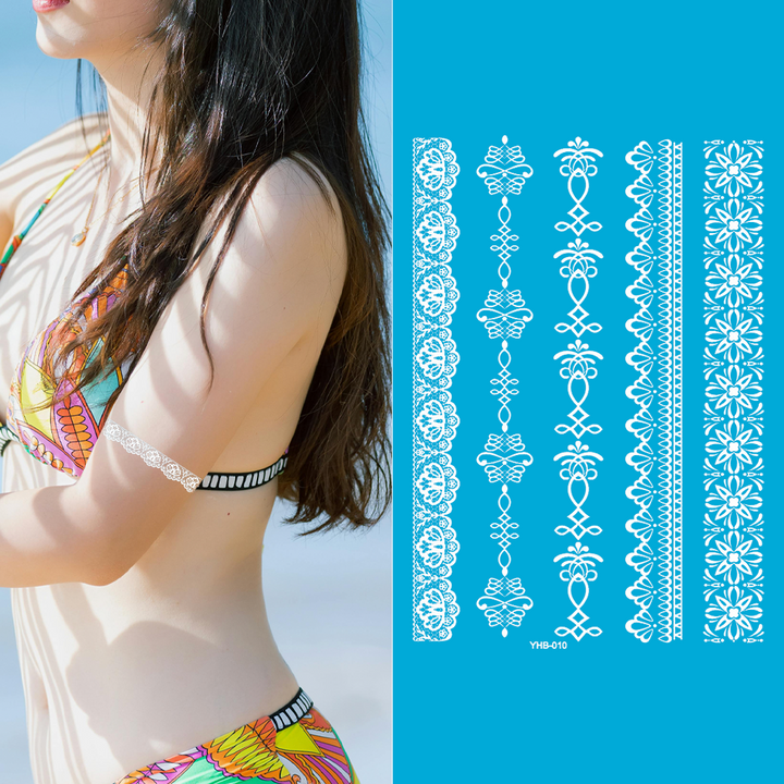 Ivory Aura - Festival Tattoo Set