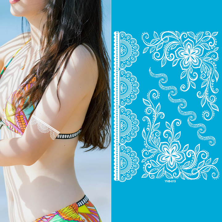 Ivory Petal - White Lace Tattoo Pack