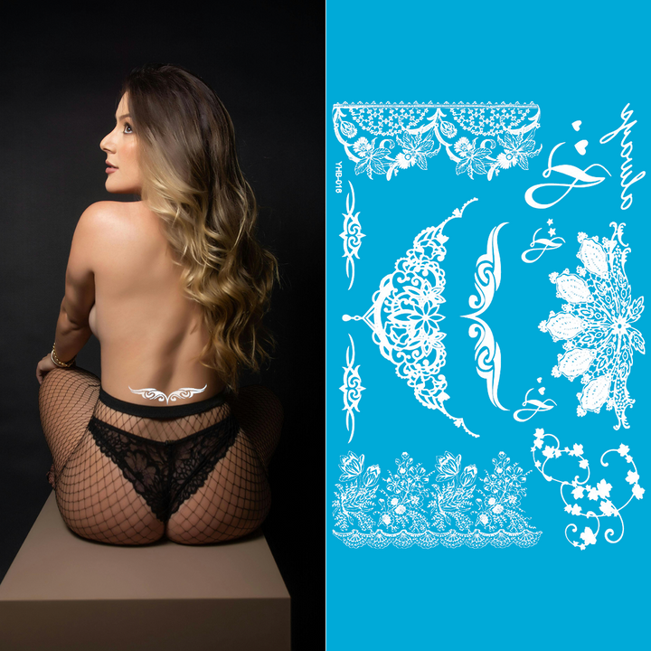 Ivory Vibe - White Body Art Tattoo Pack