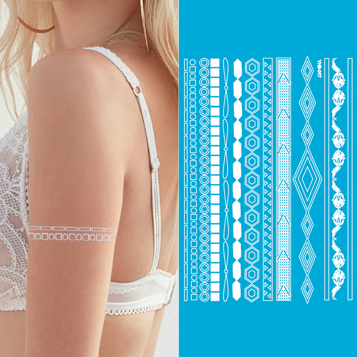 Ivory Halo - Temporary Tattoo Set