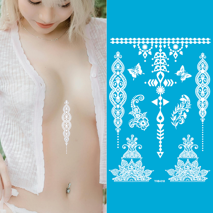 Ivory Wave - White Henna Design Pack