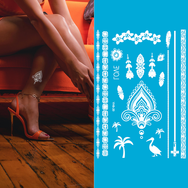 Ivory Spirit - White Festival Tattoo Pack
