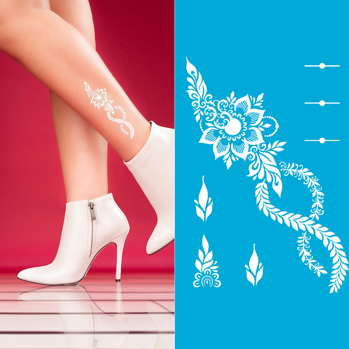 Ivory Tide - White Tattoo Sticker Pack