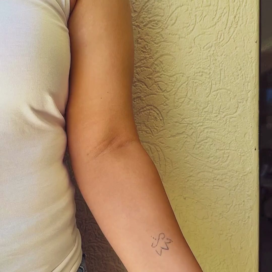 Half Sleeve Dragonfly & Bird Tattoo for Women – Hypoallergenic & Long Lasting | Temporary Tattoo